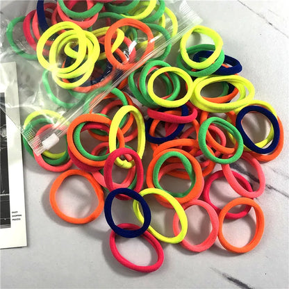 20/50PCS Hair Bands for Women & Girls - 4cm Elastic Rubber Ties, Simple Ponytail Holders & Hair Accessories