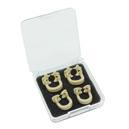 4Pcs/Box Dental Rubber Dam Clamps – Autoclavable Resin Barrier Clips for Dentist Tools, 134°C Safe