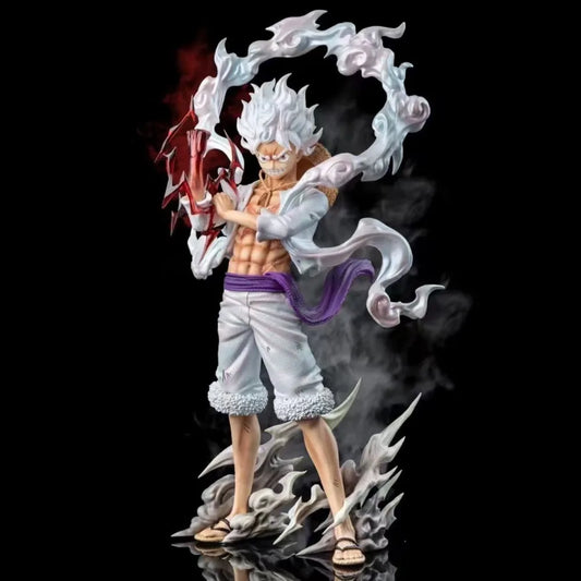 25cm One Piece Anime Figure — 5 Gear Nika Luffy PVC Statue, Collectible Model Toy, Gift for Fans