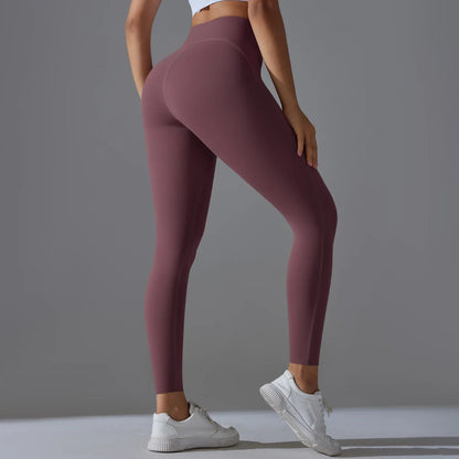 High Waist Yoga Leggings – Tummy Control, Squat-Proof Slimming Booty Pants for Running, Cycling, and Gym Workouts