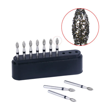 AZDENT Dental Diamond Burs Kit – Multiple Models with Black Storage Box for High-Speed Handpiece