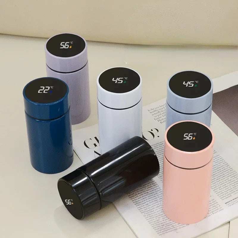 200ML Smart Thermos Water Bottle – Intelligent Temperature Display, Stainless Steel Vacuum Flask with Filter, Tea Cup