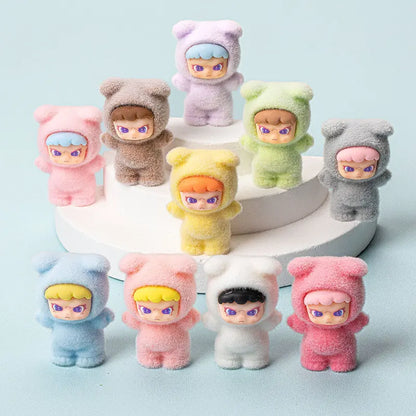 10pcs Anime Plush Dora DIY Decoration | Cute Mini Resin Doll Keychain Blind Box Gift