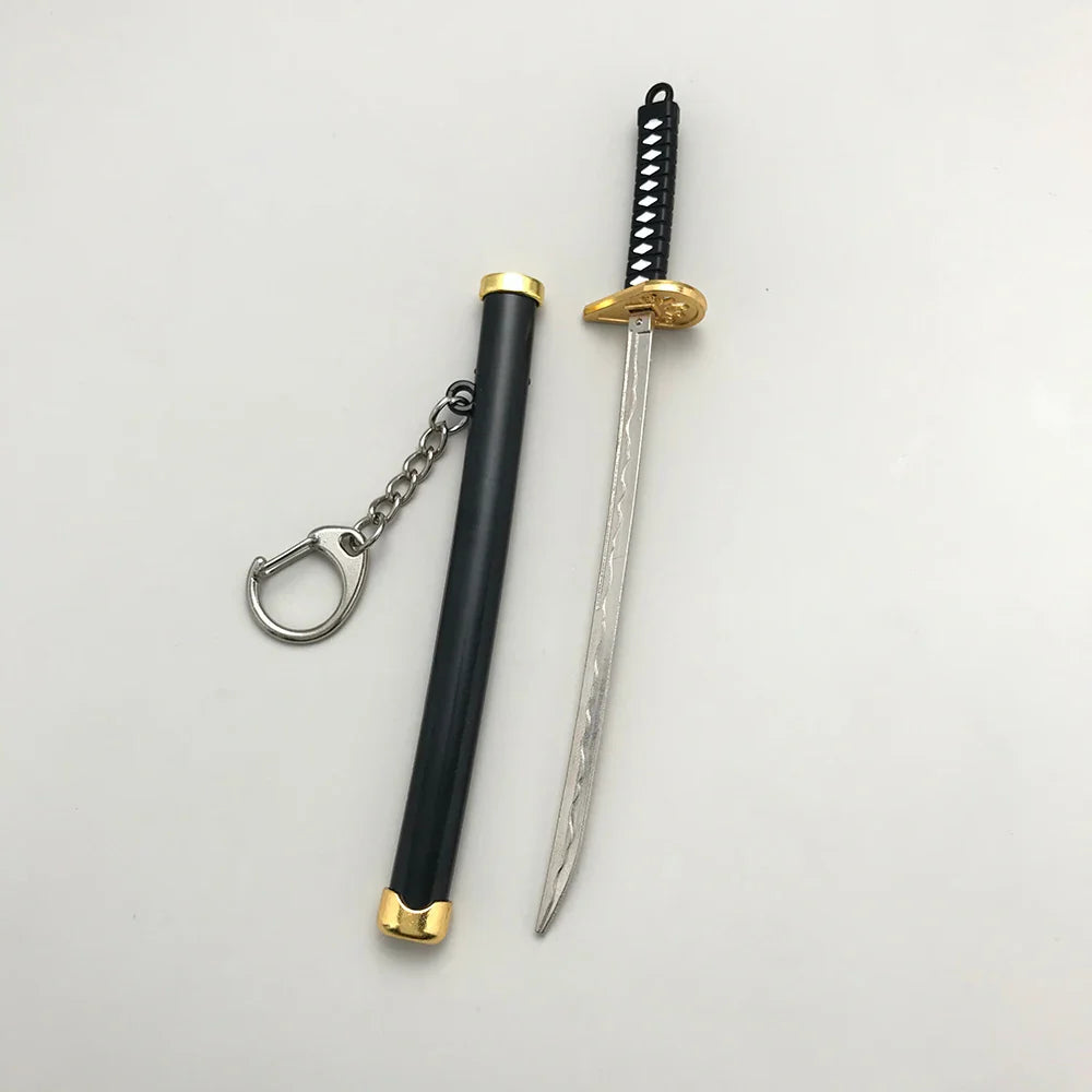 8 Styles Roronoa Zoro Samurai Sword Keychain – Katana Scabbard Keyring for Men & Women, Cosplay Toy Jewelry Gift