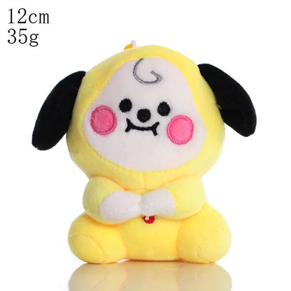 BTed Plush Toys Keychain – Kawaii Mini Anime Pendant 12-22cm Soft Stuffed Animal Doll Gift for Kids