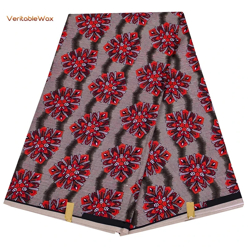 African Ankara Wax Print Fabric - Retro Double Print Patchwork Sewing Material for DIY Clothing