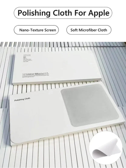 Nano-Texture Polishing Cloth for Apple Devices – 1:1 Screen Cleaner for iPhone, iPad, Mac, iPod Pro, Watch & Camera Lens