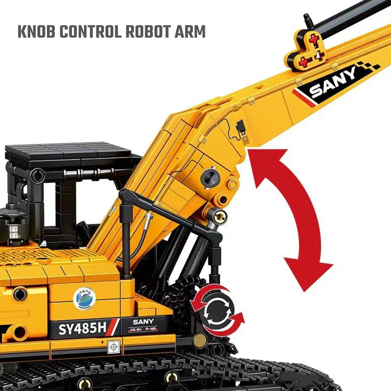 SEMBO 1022pcs Excavator Building Blocks – MOC City Construction Engineering Vehicle Educational Toy for Boys
