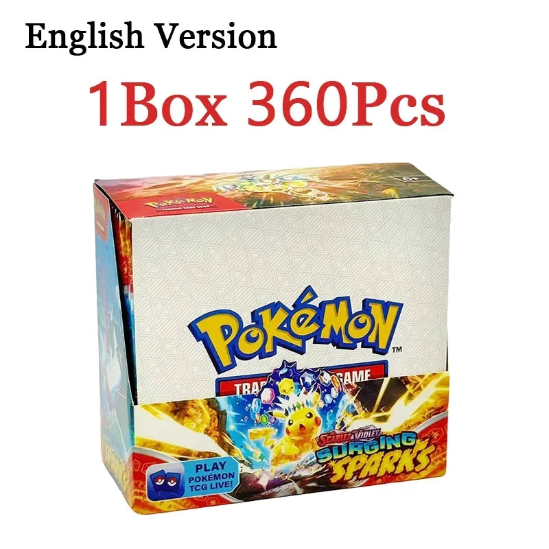 360PCS Pokémon Trading Card Game Booster Set – Prismatic Evolutions Scarlet & Violet English Battle Cards Collection Gift Pack