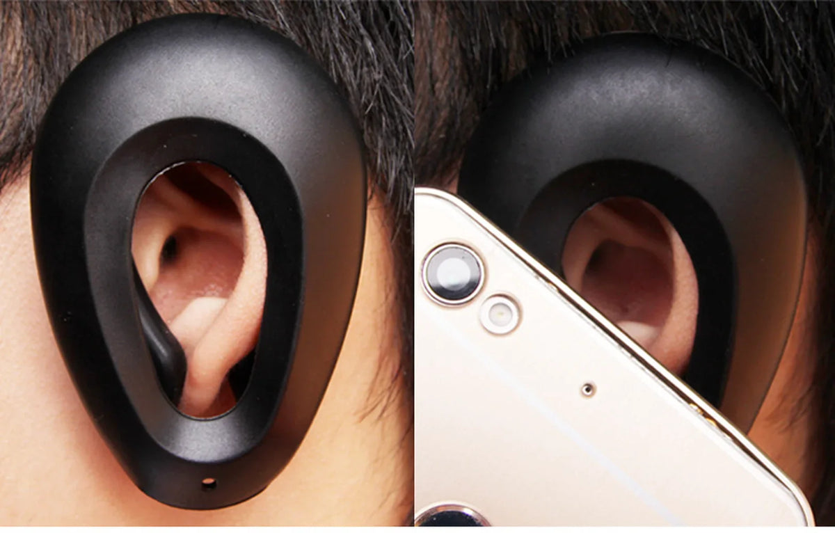 2pcs Professional Salon Hairdressing Ear Covers - Black Earmuffs for Hair Dye - Ear Protectors to Prevent Stains - Hair Color Styling Tools