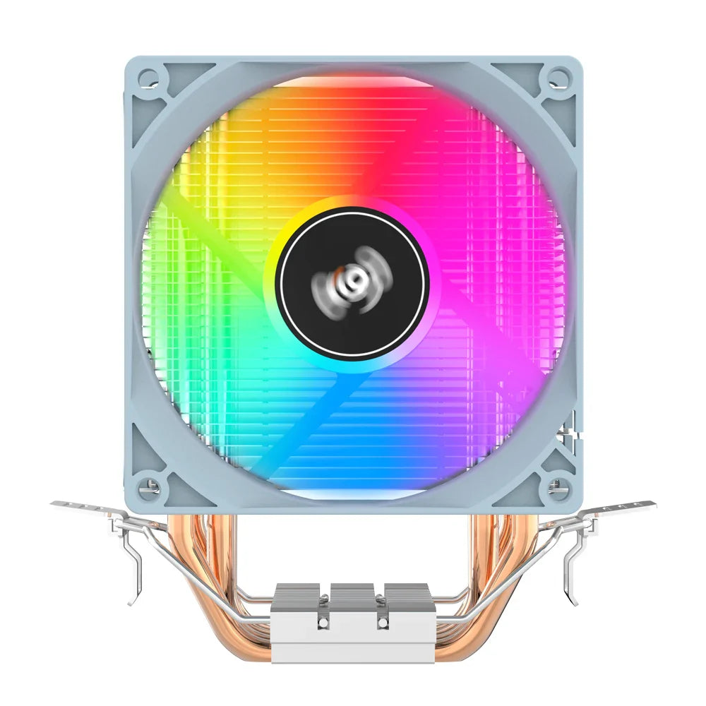Aigo CPU Cooler with 2/4/6 Heat Pipes — Silent RGB Fan, 3-Pin PWM Radiator for Intel & AMD CPUs