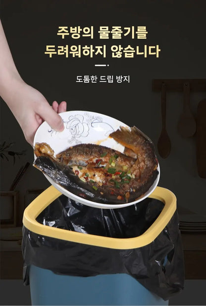 200PCS Thickened Garbage Bags – Portable Household Disposable Trash Bags for Kitchen Use
