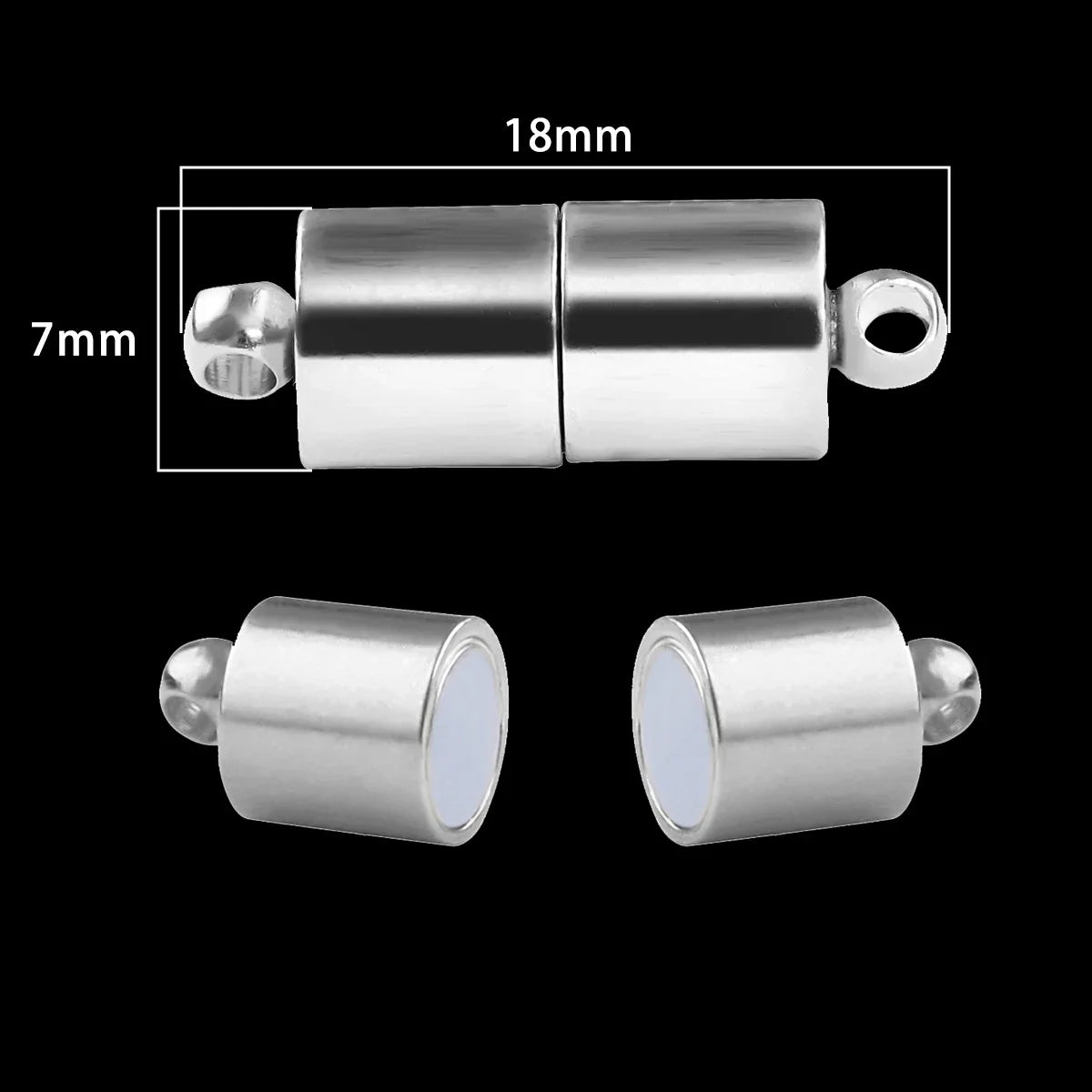 Magnetic Jewelry Clasps - Strong Buckle Connectors with Lobster Clasps for DIY Bracelets, Necklaces & Jewelry Making