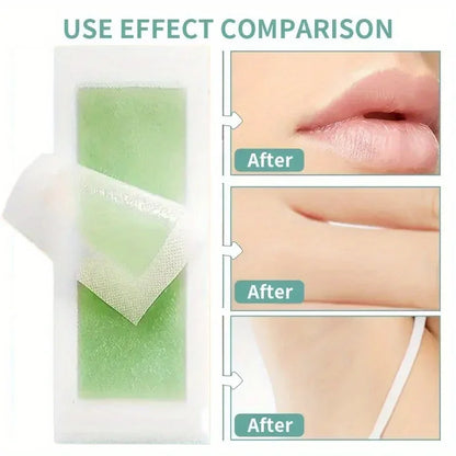 10-50PCS Depilatory Wax Strips – Cold Wax Paper for Hair Removal on Face, Neck, Arms & Legs, Beauty Tool
