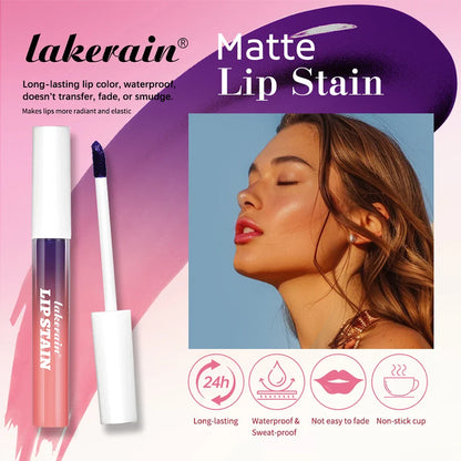 Blading Lip Gloss Peel & Stick Set – Long-Lasting, Waterproof, Pink, Transfer-Resistant Natural Lip Gloss for Women