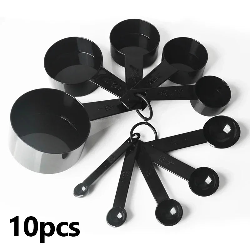 10PCS Measuring Spoons & Cups Set – Multipurpose Kitchen Cooking, Baking Tools for Cake, Flour & Food, Home Accessories