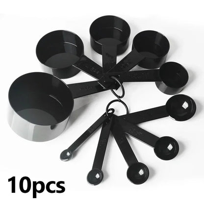 10PCS Measuring Spoons & Cups Set – Multipurpose Kitchen Cooking, Baking Tools for Cake, Flour & Food, Home Accessories