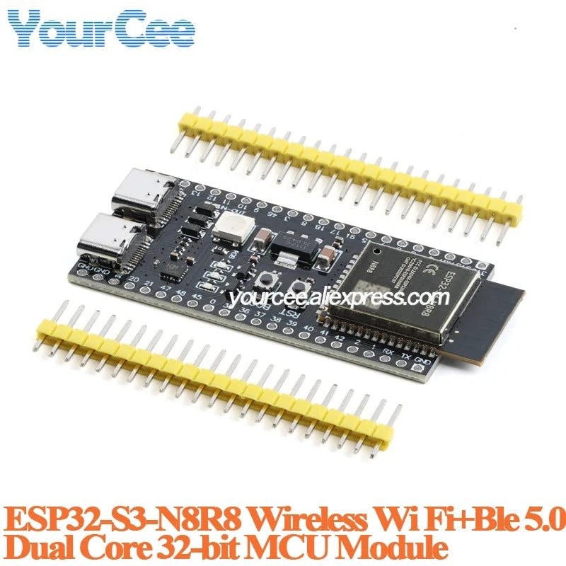 ESP32-S3 Dual Type-C Development Board - N16R8 N8R2 Core Module with Antenna Base for IoT Projects
