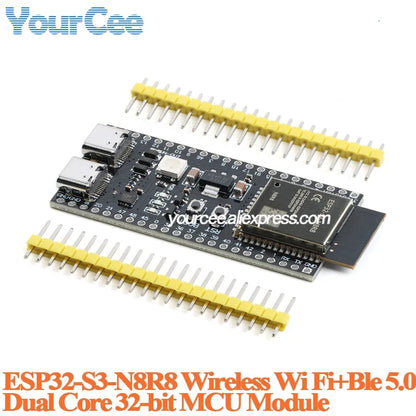 ESP32-S3 Dual Type-C Development Board - N16R8 N8R2 Core Module with Antenna Base for IoT Projects