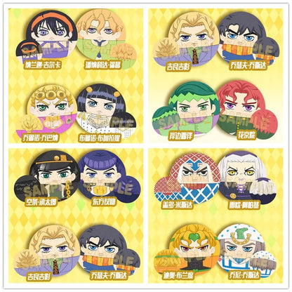Anime Bruno Buccellati & Leone Abbacchio Cosplay Keychain Badge Plush Pendant – Cartoon Costume Accessory Prop