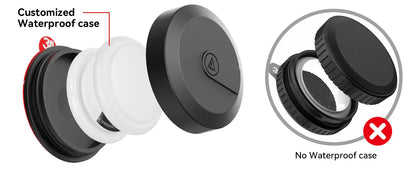 Waterproof Airtag Case with Adhesive Sticker — 4-Pack Holder for Apple Airtag, Bike, TV Remote, Drone & Car