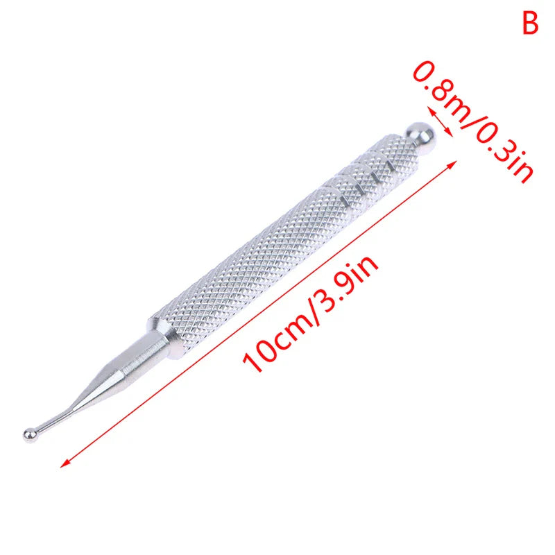 Manual Acupuncture Pen with Terahertz Energy Stone | Trigger Point Massager Stick for Face & Body Relaxation