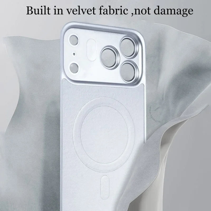 AG Matte Glass MagSafe iPhone Case - Magnetic Wireless Charging & Camera Protection