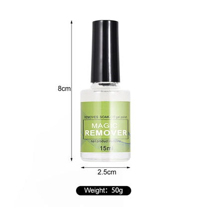 Professional Nail Polish Remover Gel — Fast 3-Min Soak-Off, Safe on Nails, Removes UV & Gel Polish Quickly