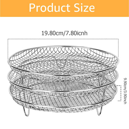 Non-Stick Baking Tray & Frying Pan – Grill Mesh Chips Basket & Baking Dish for Kitchen Use