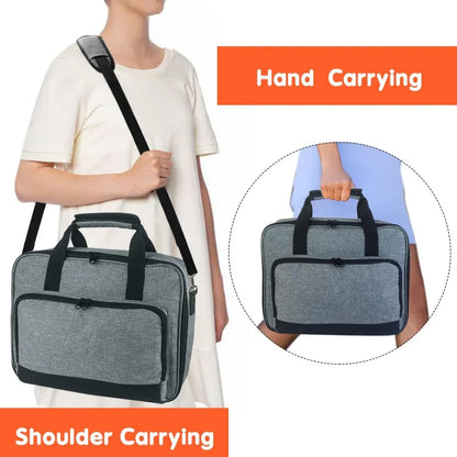 Universal Projector Storage Bag – Thickened Travel Case Handbag for Epson, BenQ & ViewSonic, Grey