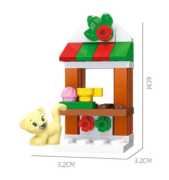 Christmas Building Blocks Toy Set – Santa Claus & Reindeer Action Figures Gift