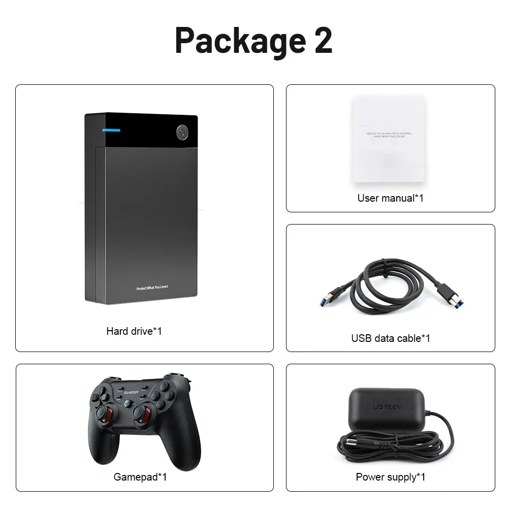 12TB Gaming HDD with 86,000+ Retro Games for PS3/PS2/PS/Wii/WiiU – Hyperspin, Launchbox, Retrobat, Playnite