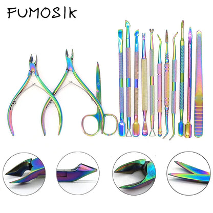 Stainless Steel Dead Skin Remover & Cuticle Pusher - Double-Ended Nail Care Tool for Professional Nail Art Cleaning and Care - 1 Piece