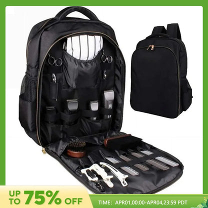 Portable Barber Supplies Backpack: Clippers Organizer for Hairstylist Tools - Large Capacity Travel Bag for Salon Storage