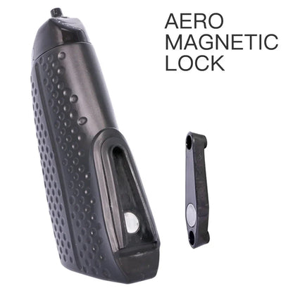 Aero Bicycle Water Bottle – PBA Free Squeeze Bottle for Road, MTB, Time Trial & Track Bikes with Magnetic Mounting Cage