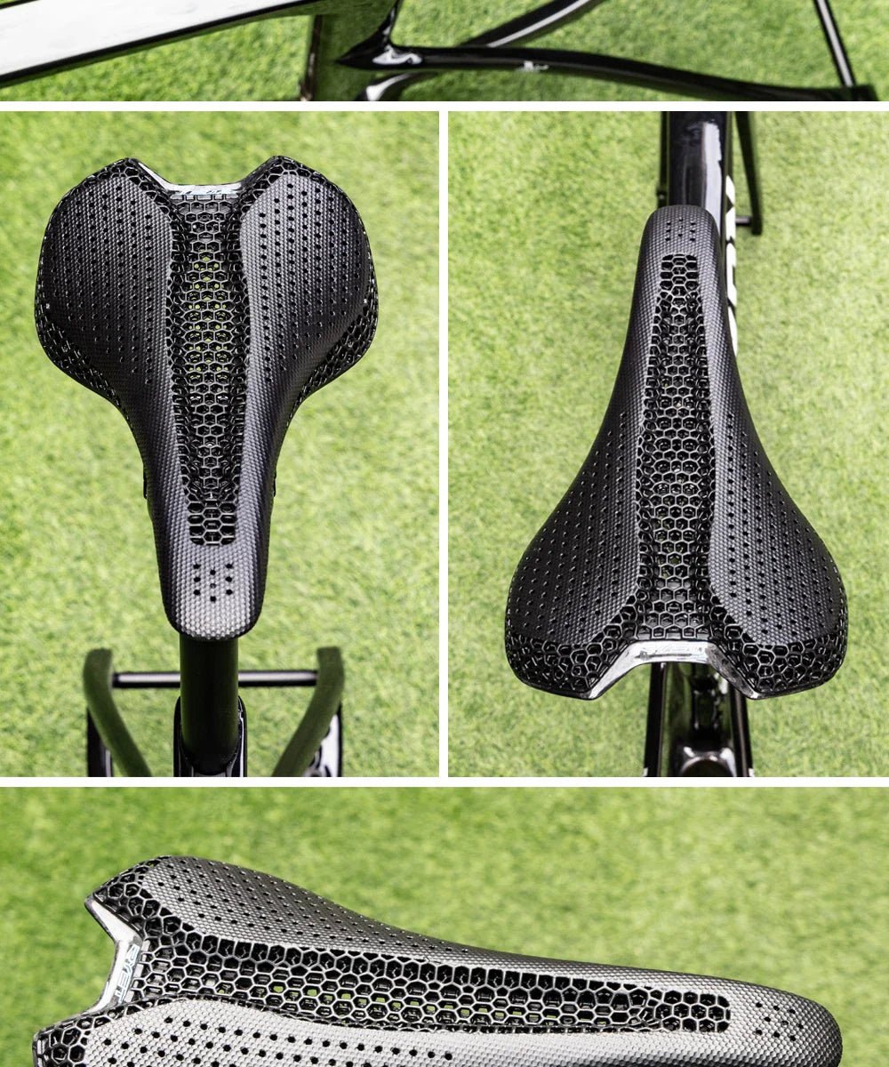 RYET Carbon 3D Printed Bike Saddle – Ultralight 175g Seat for Men & Women Road, MTB, Gravel, Triathlon Cycling