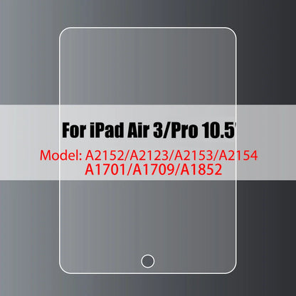 Tempered Glass Screen Protector for iPad 10.2, 9.7, 10.5, 10.9, Pro 11, New iPad 9/8/7/6/5, Air 4/3/2, Mini 2020-2022