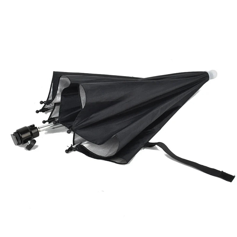 26/50cm DSLR Camera Umbrella – Black Sunshade & Rain Cover Holder for Photography