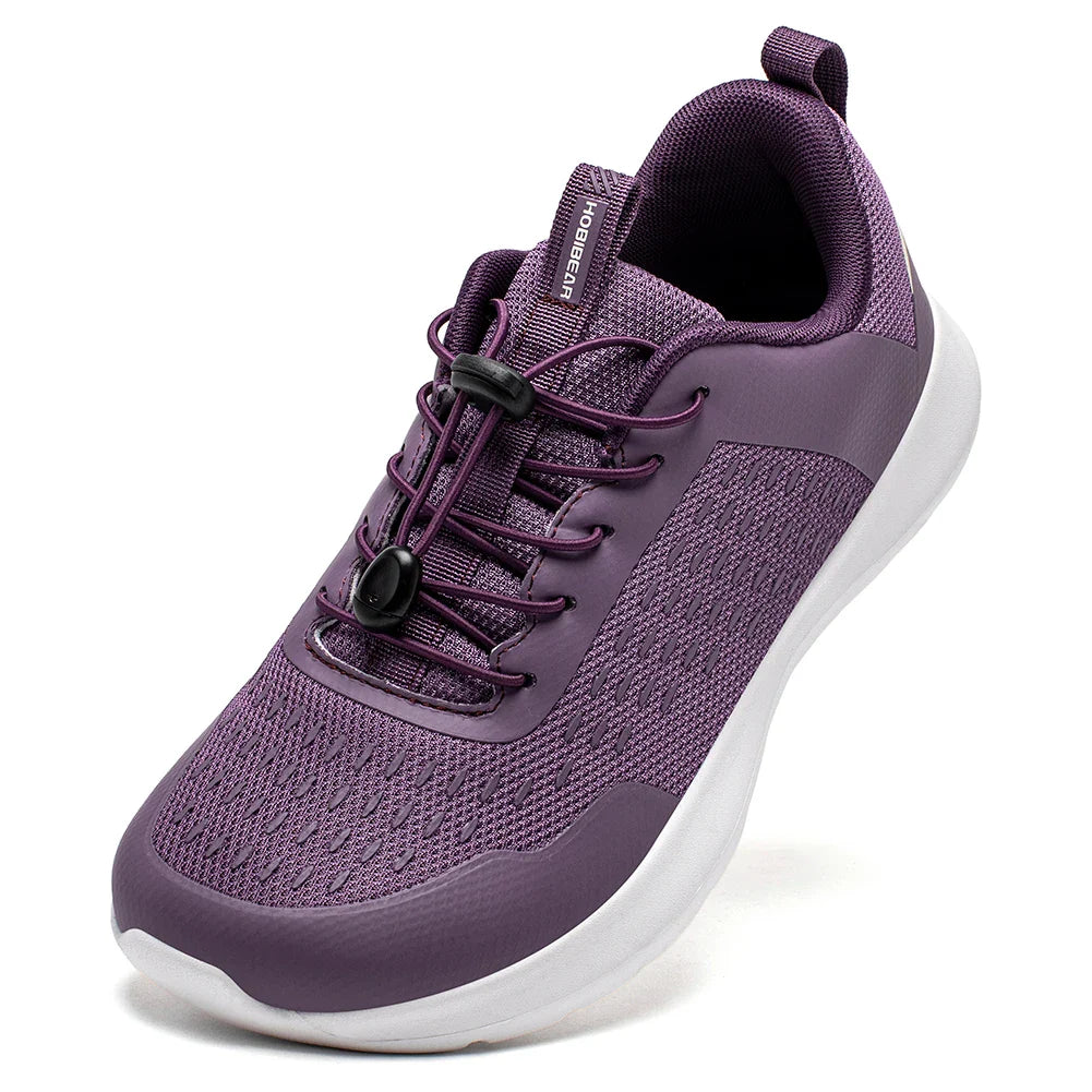 HOBIBEAR Wide Toe Running Shoes — Men & Women Non-Slip Elastic Band Sneakers, Comfortable Walking Footwear