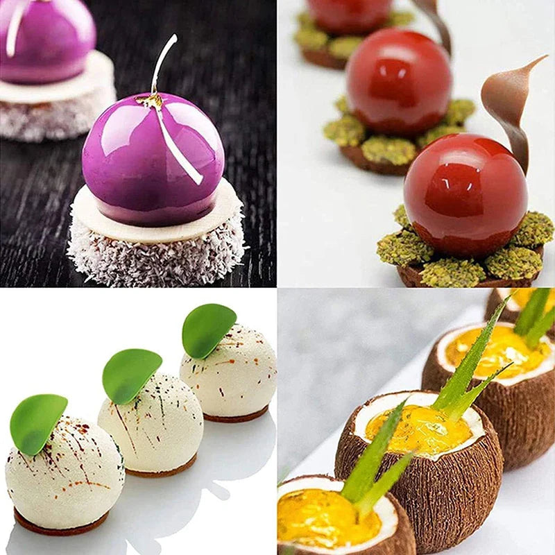 3D Sphere Silicone Mold — Ball-Shaped Mousse Cake, Chocolate Truffle & French Dessert Baking Tool