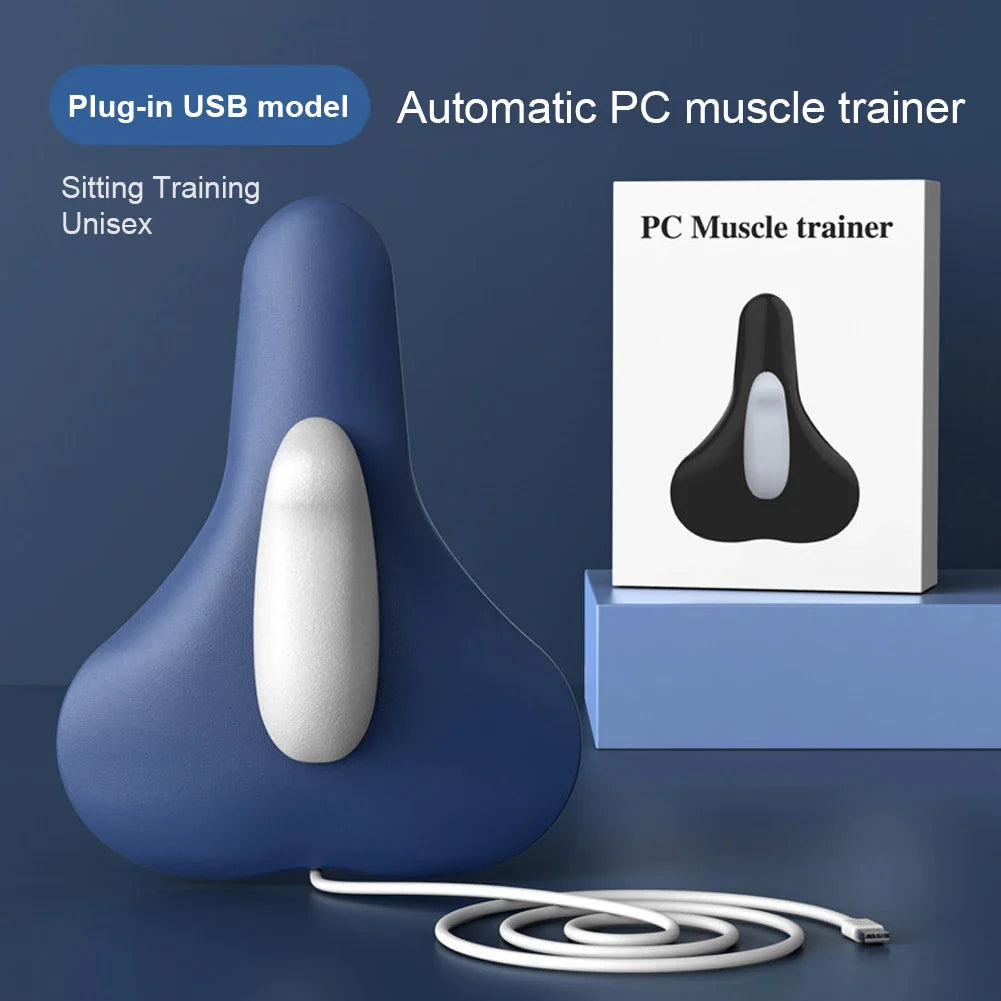Electric Pelvic Floor Muscle Trainer — Type-C Rechargeable Kegel Massage Cushion for Men & Women, Bladder & Sphincter Strengthening Device