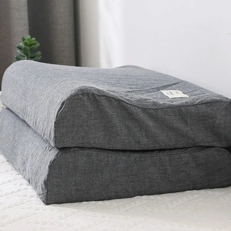 30x50cm Cotton Latex Pillowcase – Washable Memory Foam Pillow Cover for Bedroom