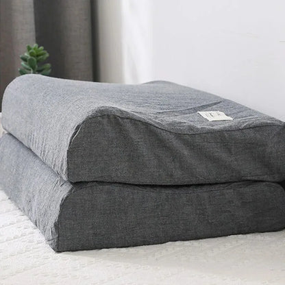 30x50cm Cotton Latex Pillowcase – Washable Memory Foam Pillow Cover for Bedroom
