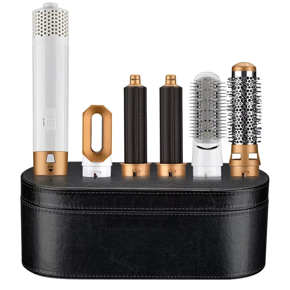 Portable PU Hair Dryer Storage Case – Large Capacity Dustproof Bag for Curling Tools & Accessories