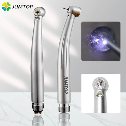 Dental LED High-Speed Handpiece – Air Turbine with Triple Water Spray & Ceramic Bearing (2/4 Hole)
