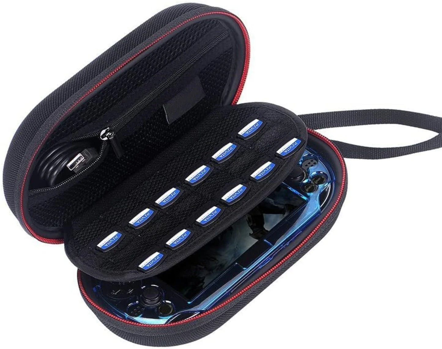 P100L Carrying Case for PS Vita 1000 & 2000 – Travel Pouch Zipper Bag Compatible with Sony PSVita Game Console