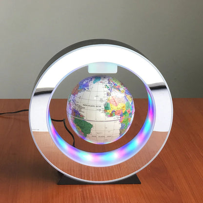 Magnetic Levitation Globe – 4" & 6" Desk Decoration for Office & Living Room, Perfect for Birthday & New Year Gifts