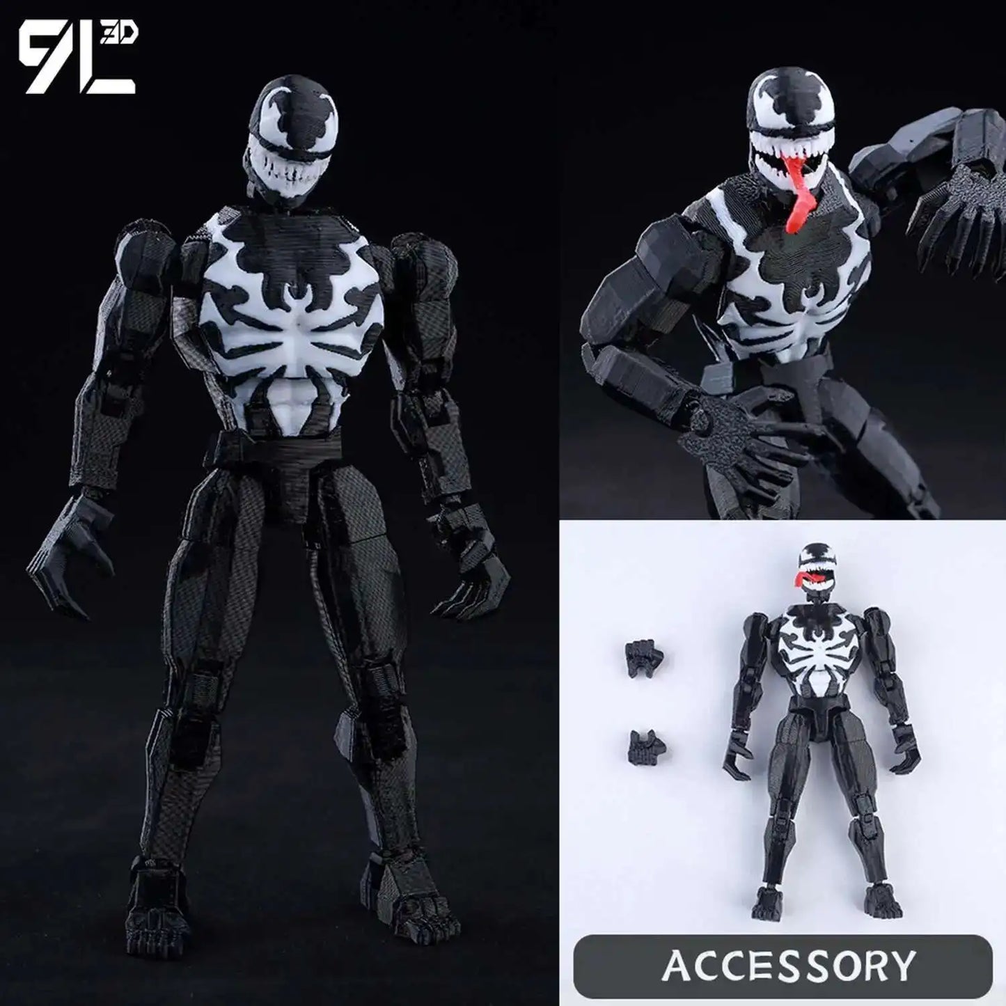 9L3D Superman & Batman Action Figures – Multi-Jointed Poseable LUCKY13 Titan13 Collectible Hero Toys