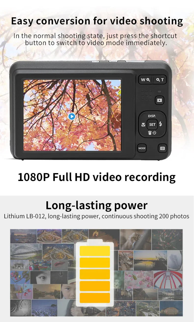 KODAK PIXPRO FZ55-RD 16MP Digital Camera – 5X Optical Zoom, 28mm Wide Angle, 1080P Full HD Video, 2.7" LCD Vlogging Camera