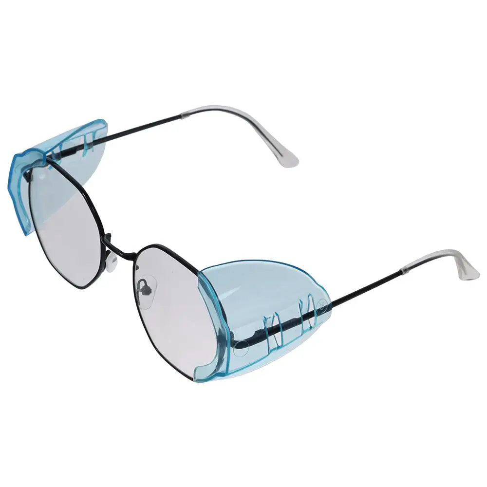 Safety Eye Glasses Side Shields — Clear Flexible Protective Side Covers for All Eyeglasses & Goggles
